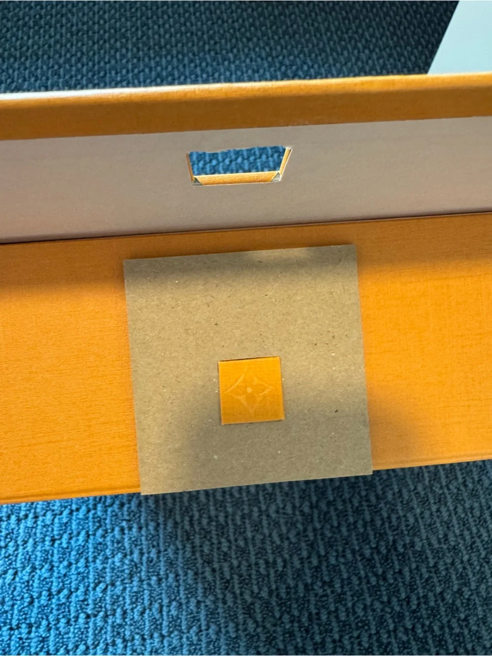 Louis Vuitton Orange Gift Bag and Box Set